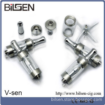 2014 newest glass V-sen clearomizer,colored smoke cigarette